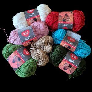 Red Heart  Soft Yarn, Leftovers from a project